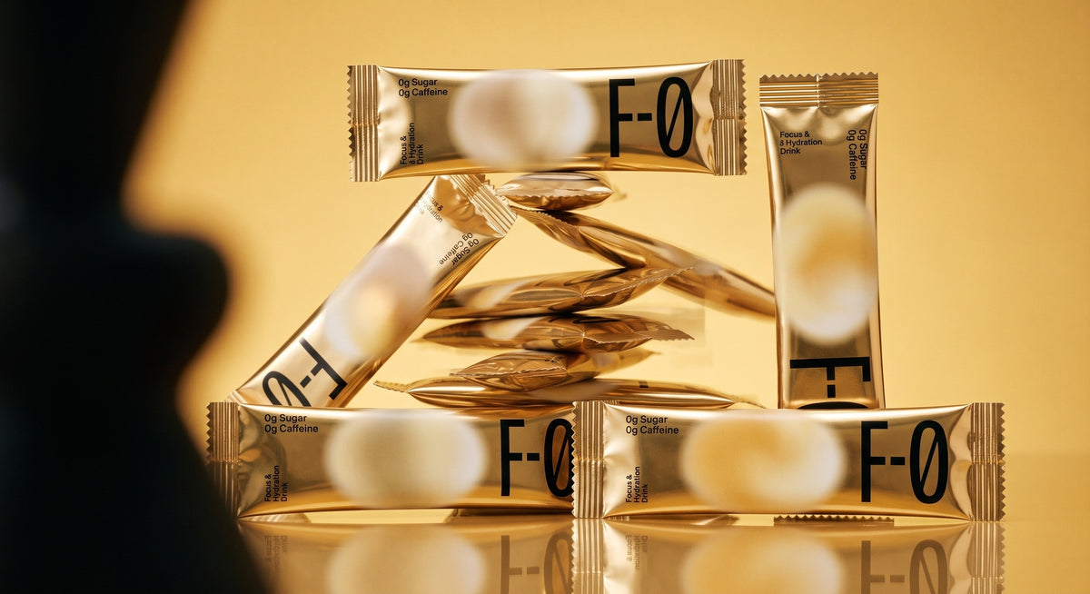 F-0 gold sticks stacked on a mirror floor